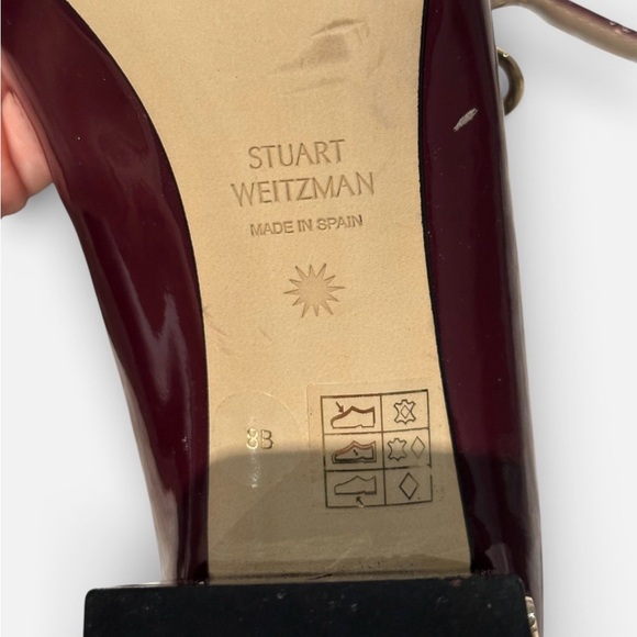 Stuart Weitzman Burgundy and Black Heels - Picture 5 of 6